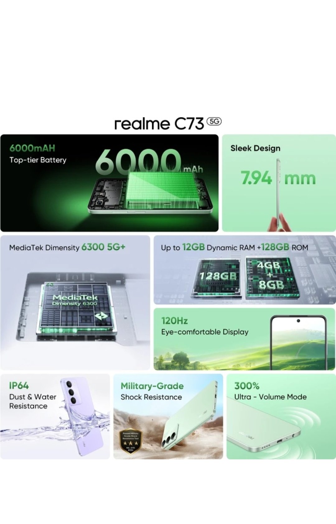 Realme C73 5g ( Onyx Black)