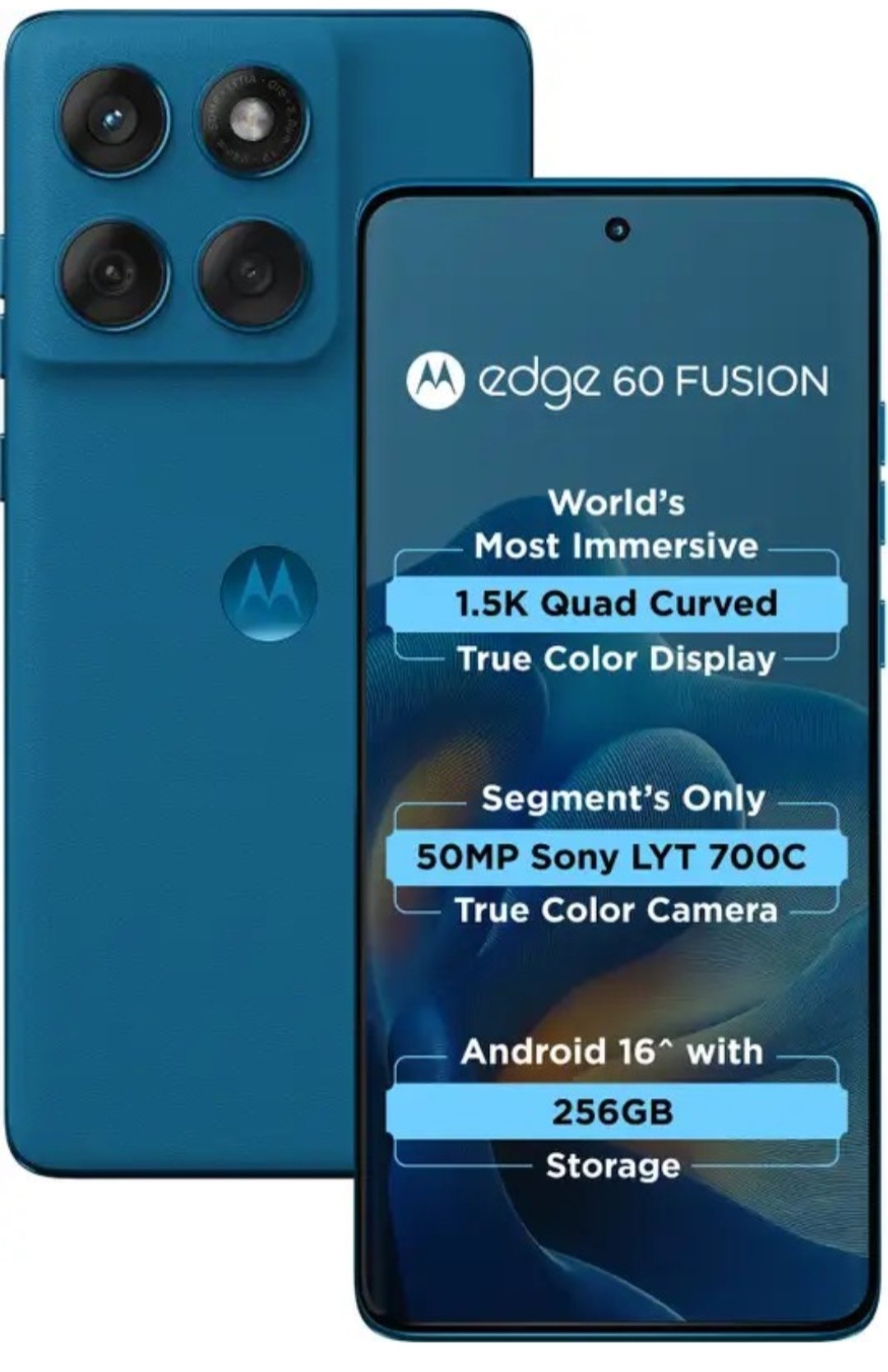 Moto Edge 60 fusion 5g (Pantone Mykonos Blue)