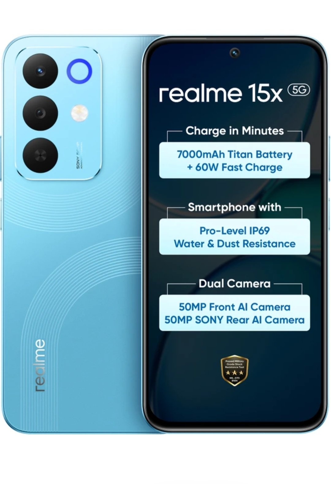 Realme 15X 5G (Aqua Blue)