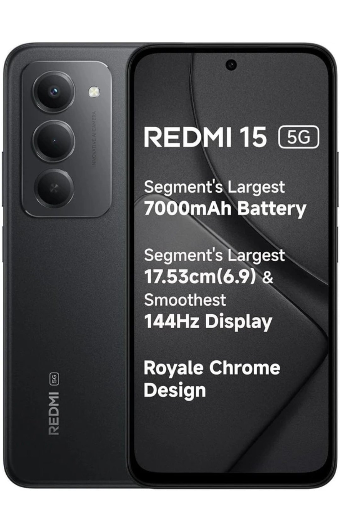 REDMI 15 5G (Midnight Black)